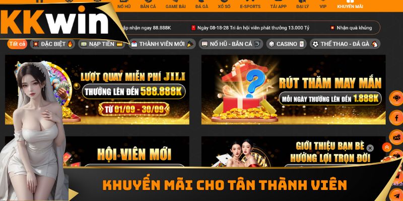 Khuyến mãi cho tân thành viên